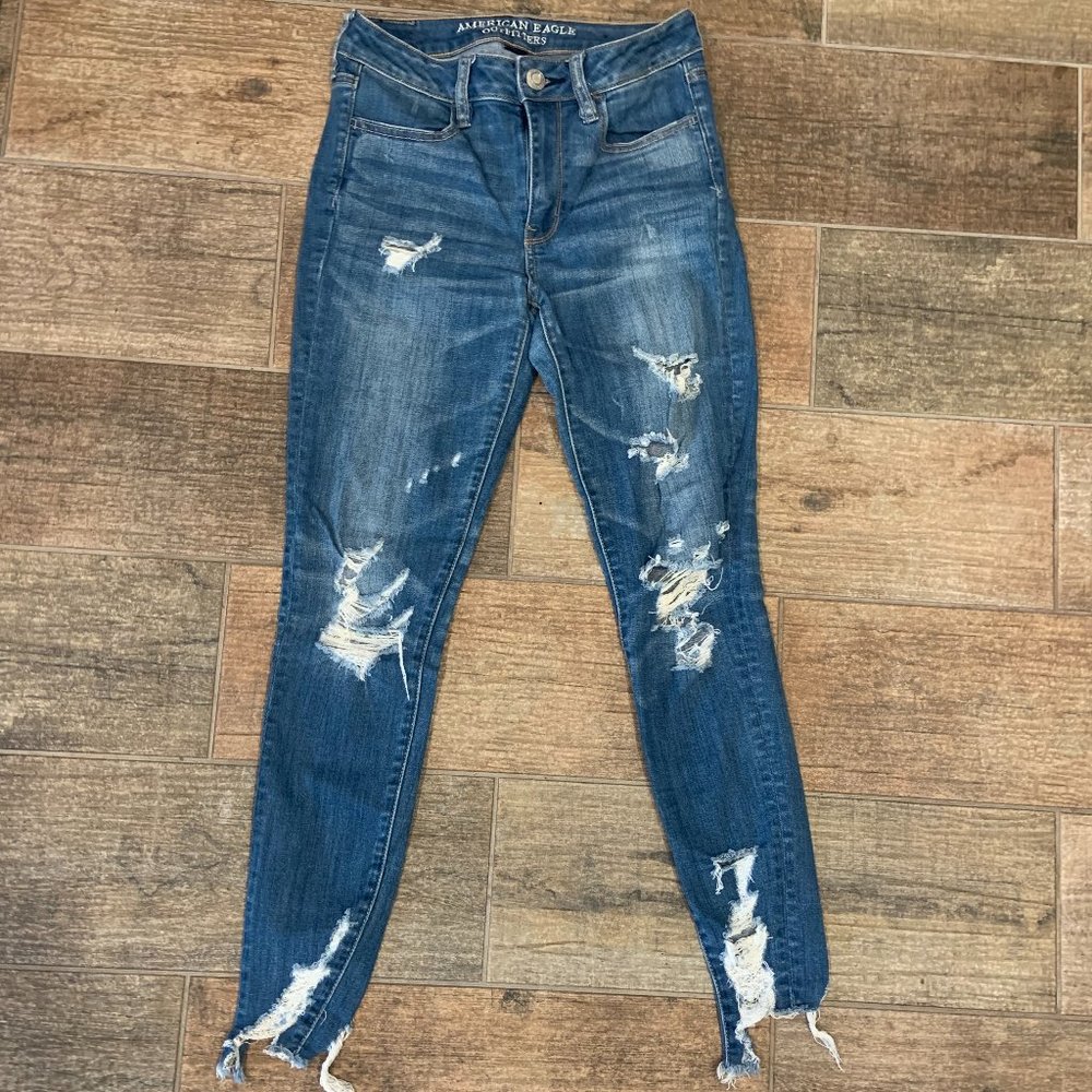 American Eagle Super Stretch Jeans, Size 4